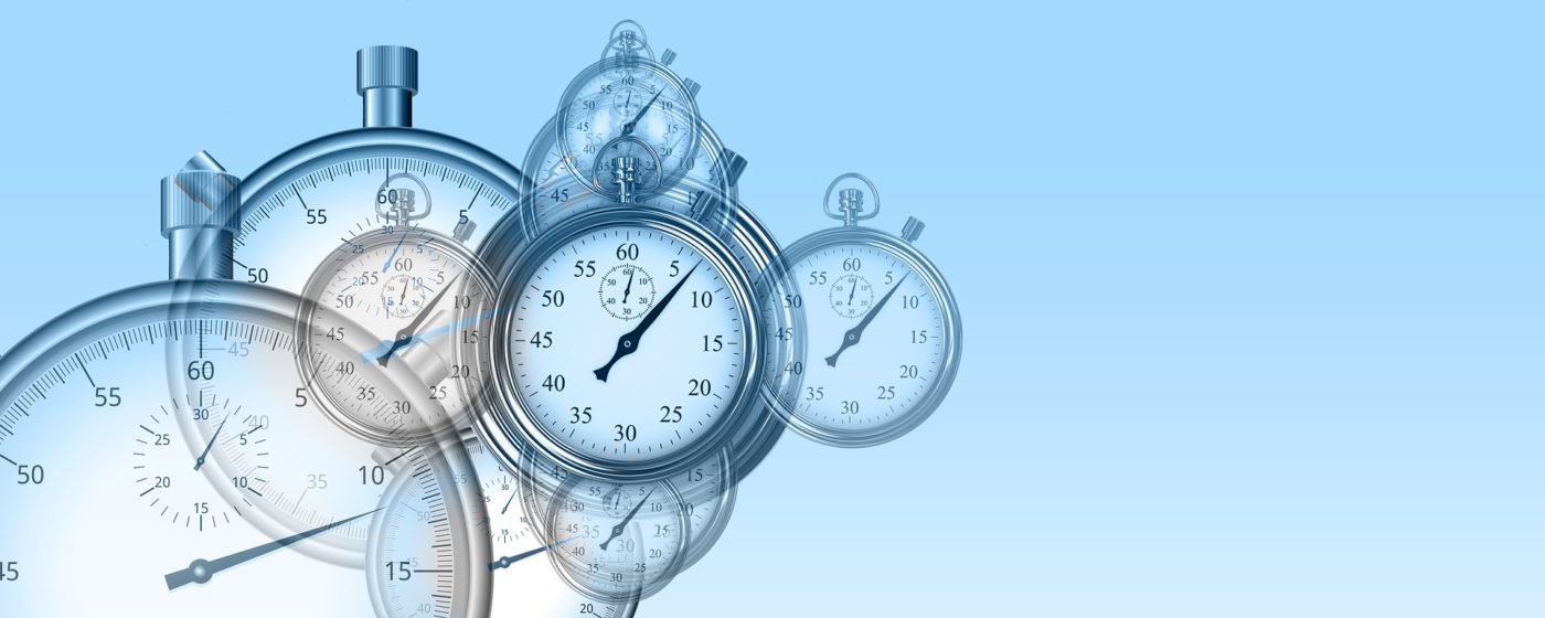 Clocks floating in the sky