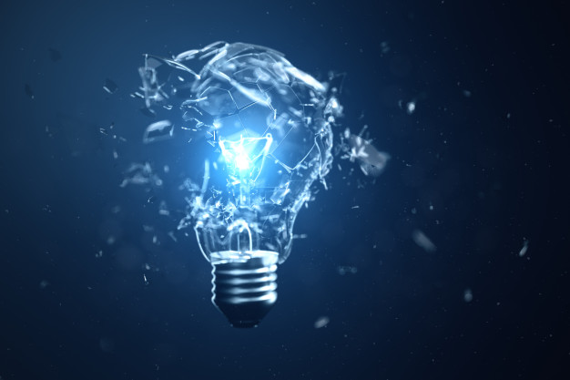3d-illustration-exploding-light-bulb-blue-background_92790-4 Exploding light bulb