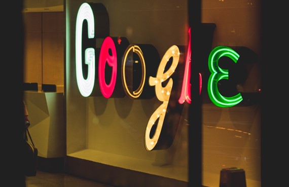 google google written in colorful lights