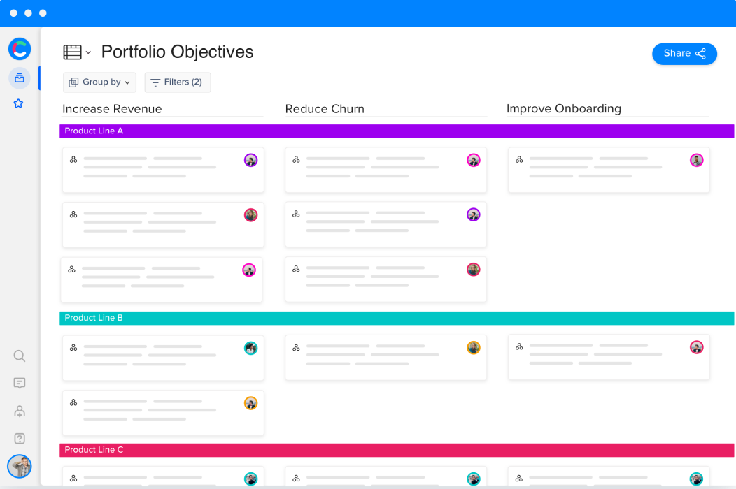 Portfolio Objectives Craft.io Portfolio Objectives screenshot