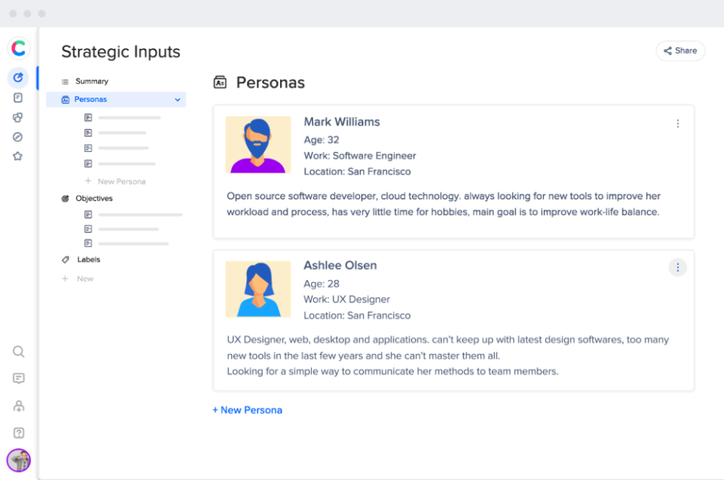 Strategic Inputs 2 craft.io Strategic Inputs Screen Shot
