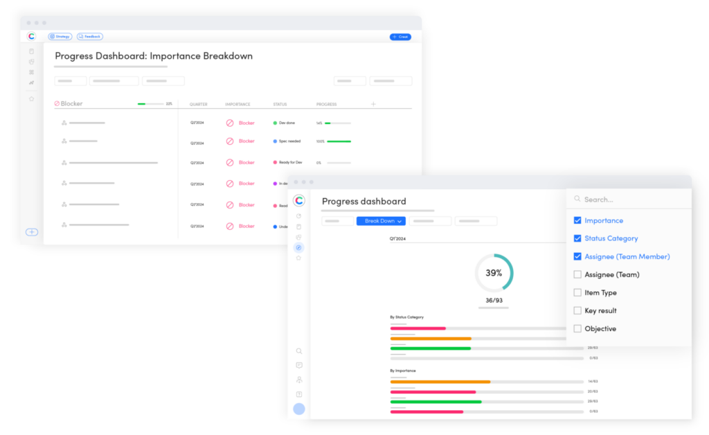 Progress dashboard images_In-Depth Progress Analysis (1) Detailed dashboard tracker for category analysis and informed product decisions